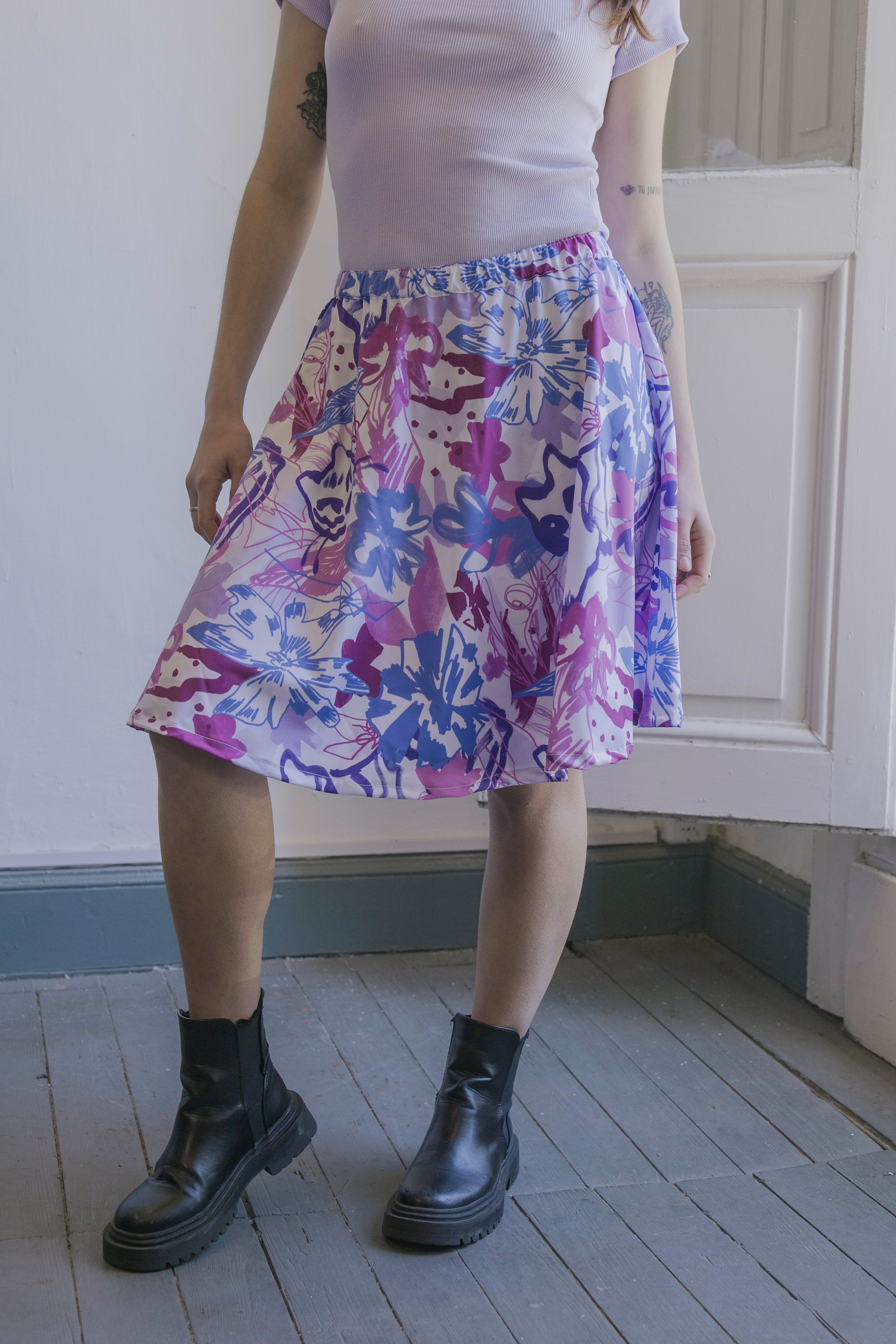 Falda skater Jardín de Tigres - TORA