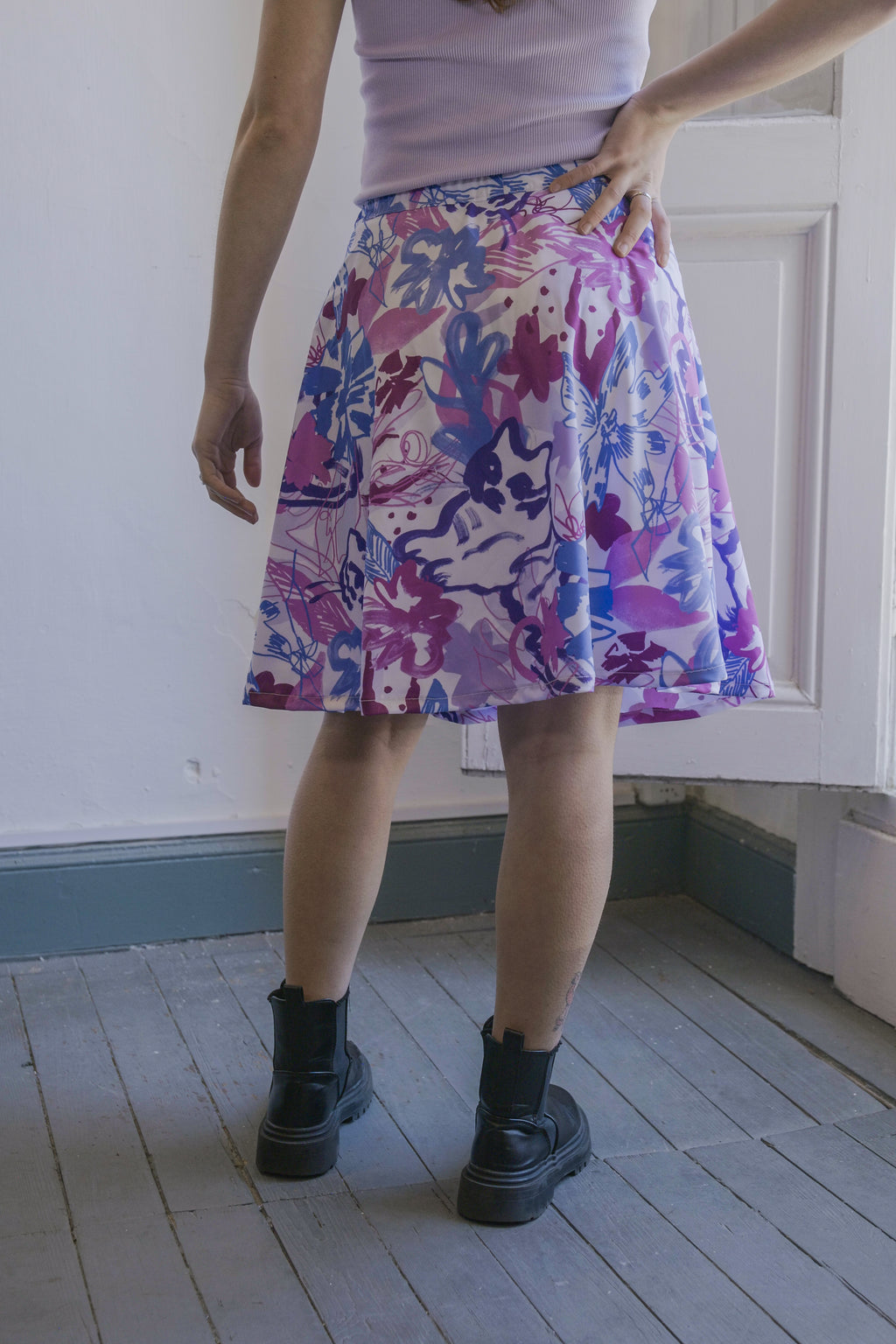 Falda skater Jardín de Tigres - TORA