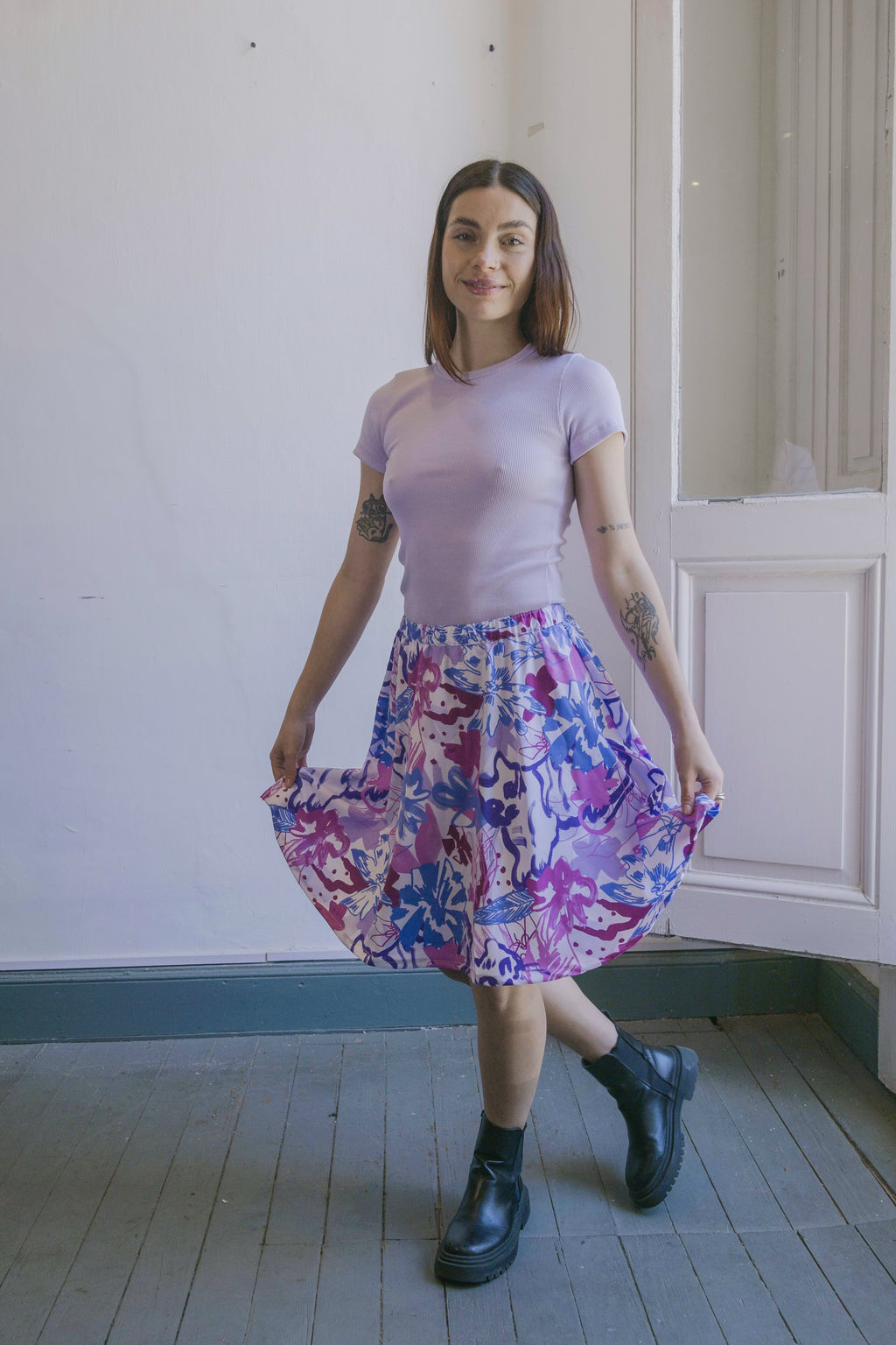 Falda skater Jardín de Tigres - TORA