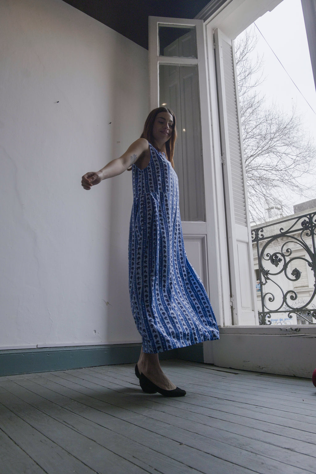 Vestido maxi Rayas - TORA